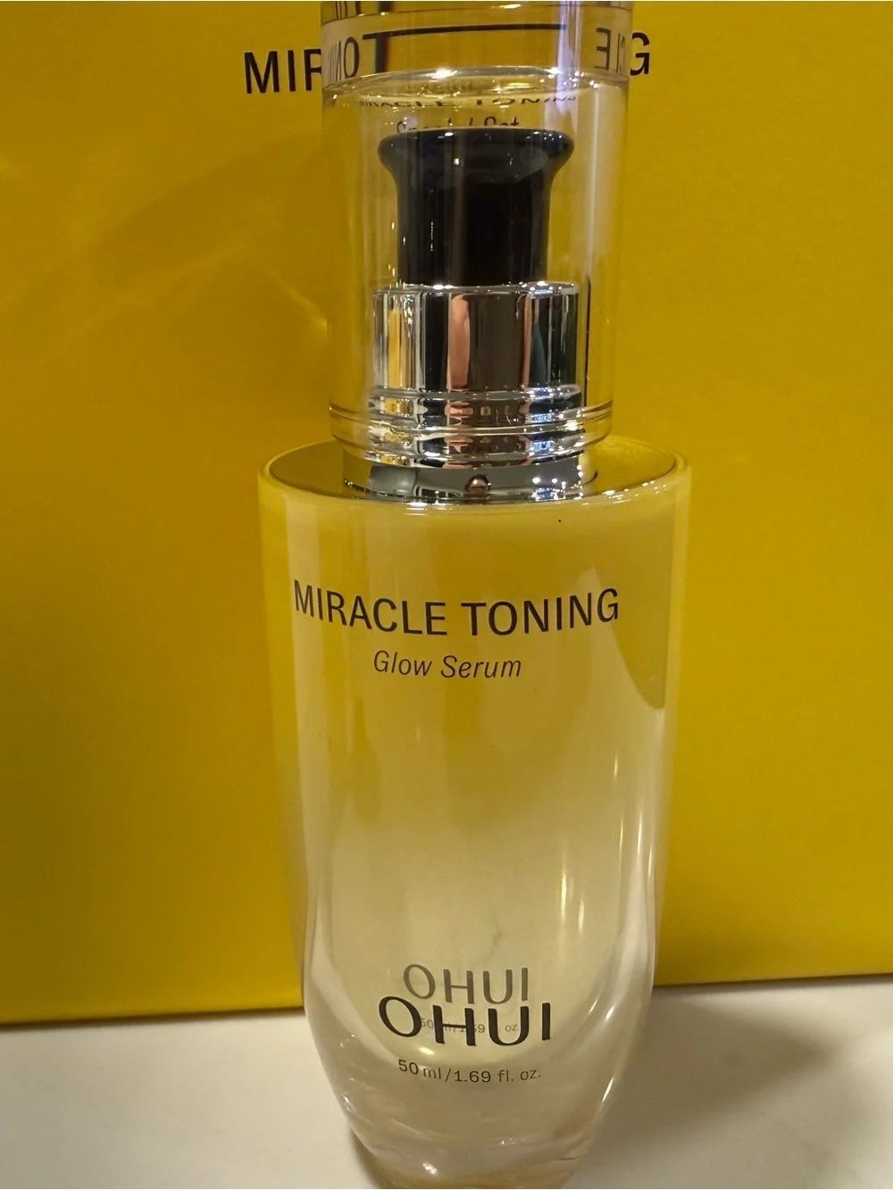 OHUI Miracle Toning Glow Serum 50ml Set with 50ml Refill 40ml Cleanser